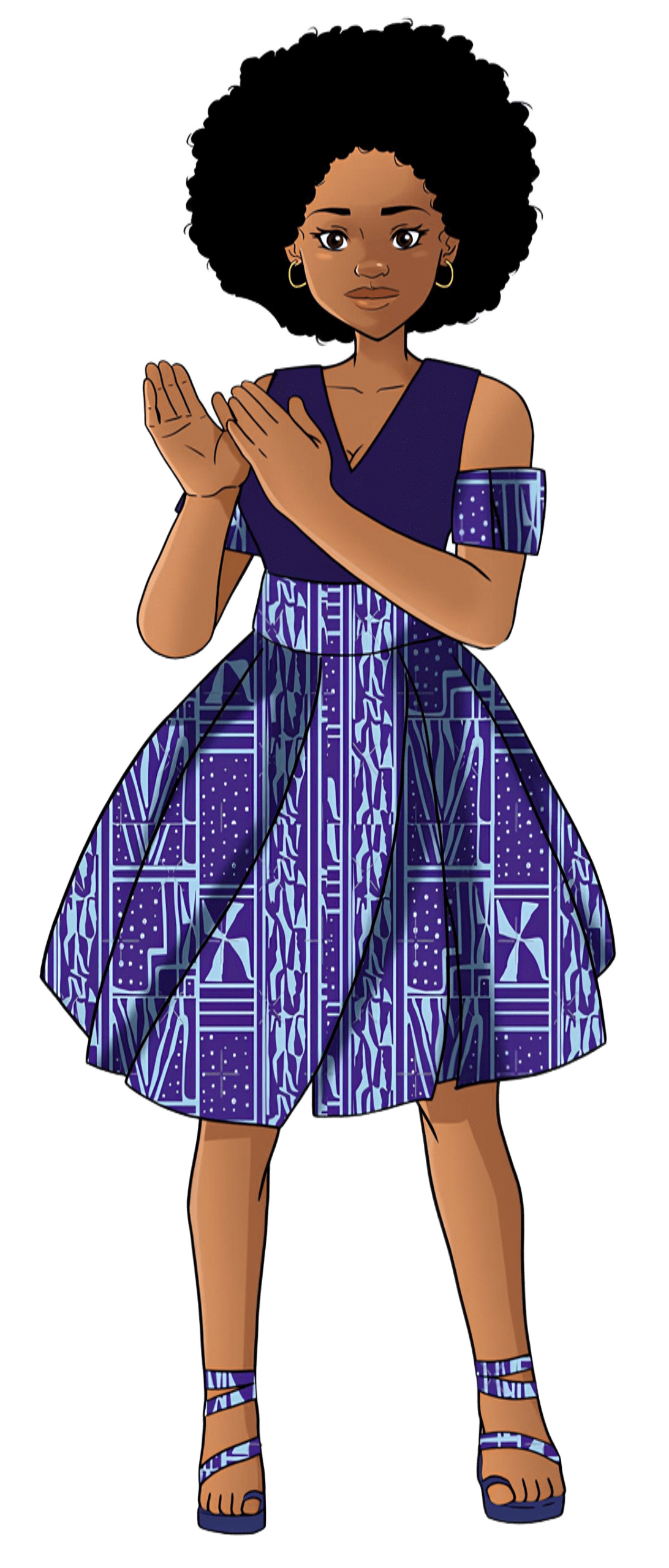 Jeune femme africaine utilisant BIBALA pour apprendre sa langue maternelle